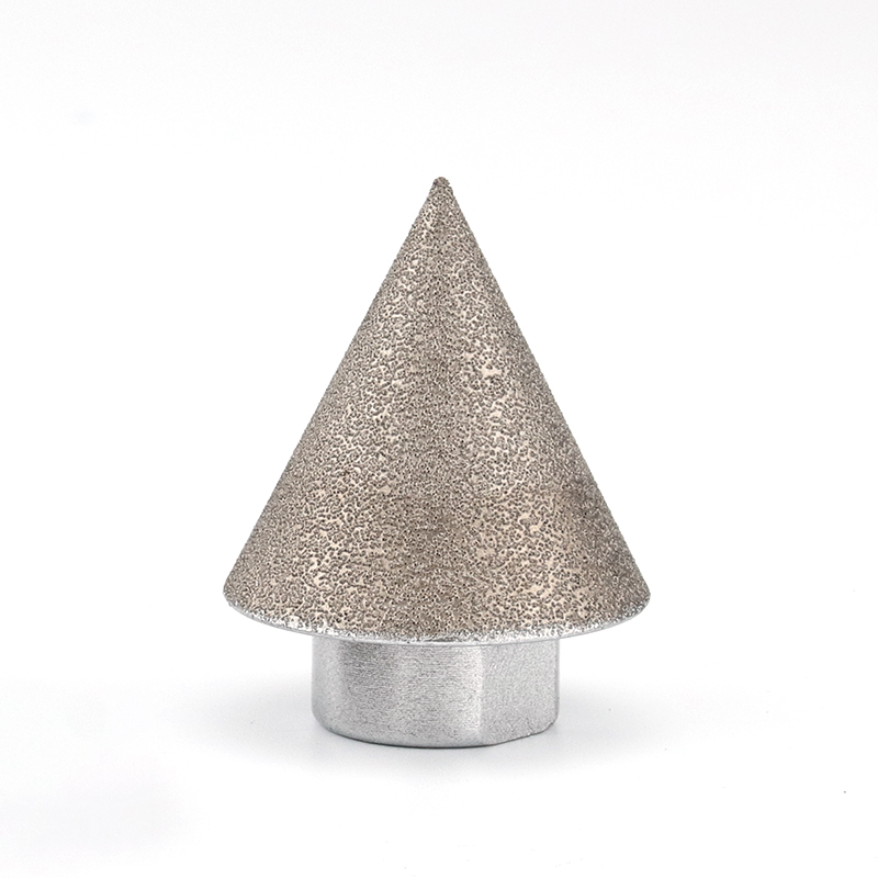 Алмазный фрезерный конус для снятия фаски по стеклу, фарфору, натуральному камню
